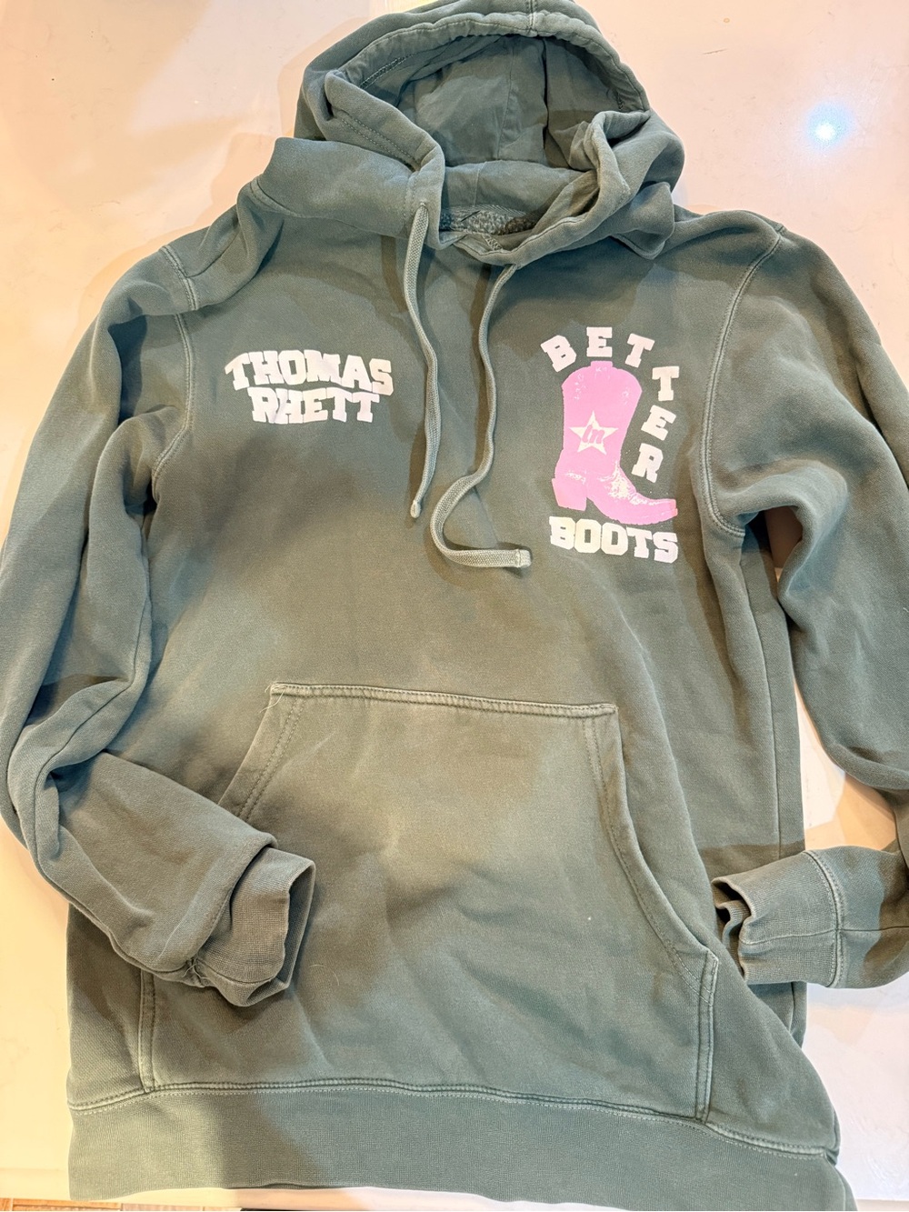 Thomas Rhett Better Boots Women's Green Pullover Hoodie